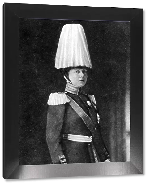 In the uniform of chief of the Prussian Grenadiers of the guard: Queen Sophie of Greece