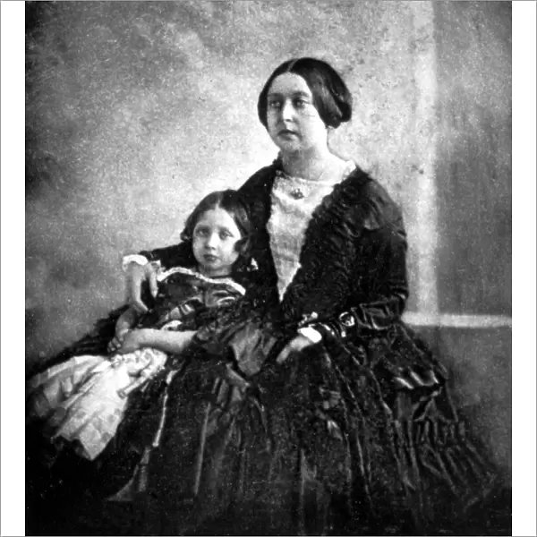 Queen Victoria and Child Probably the Princess Royal? Prince of Wales ? 1844-5
