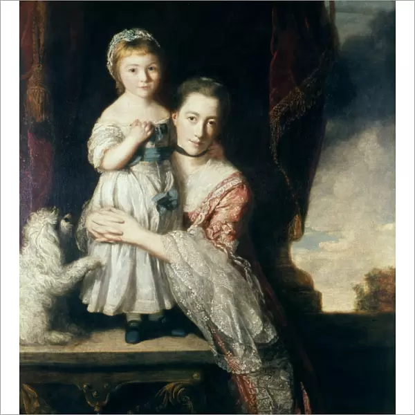 Georgiana, Countess Spencer (1757-1806) afterwards Duchess of Devonshire, with her