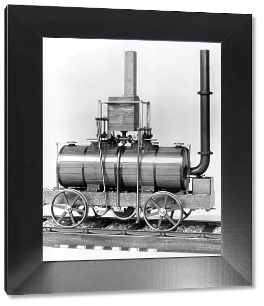 Model of Blenkinsons locomotive 1812 (right side) - John Blenkinsop (1783-1831) was