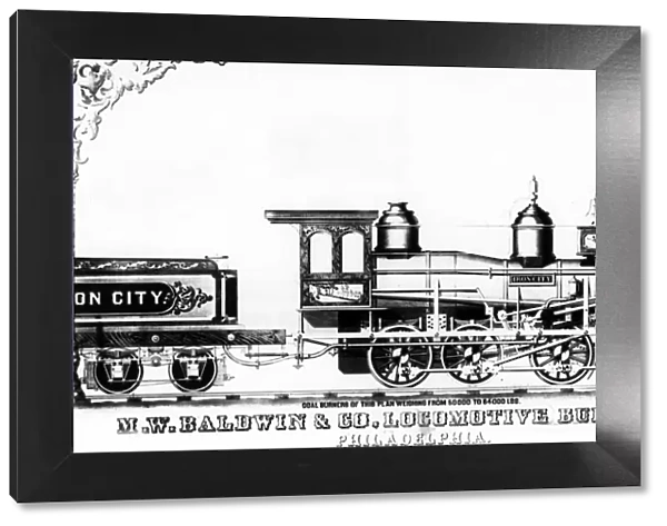 19th Century M W Baldwin & co Locomotive Builders Philadelphia Iron City