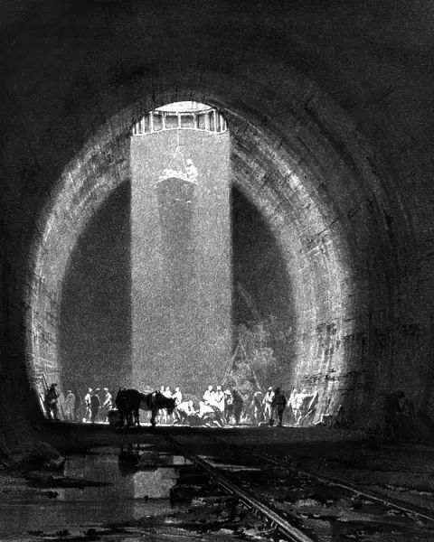 Working shaft in the Kilsby Tunnel 8 July 1937 The tunnel is located near the village