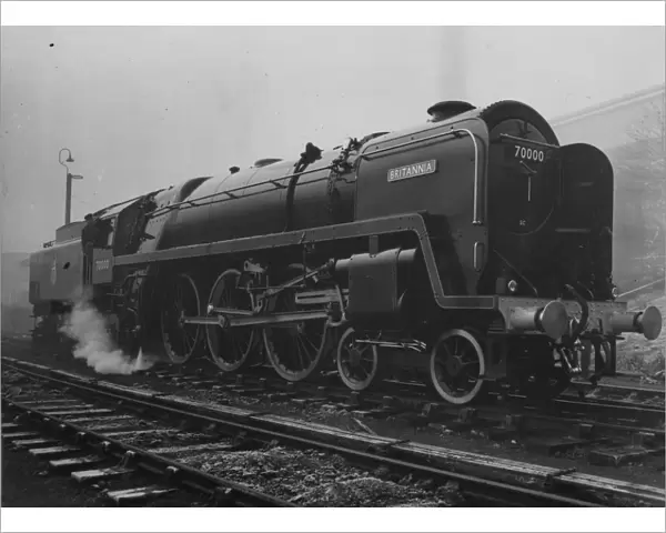 The Britannia and express locomotive British Rail