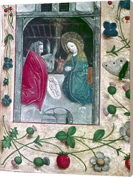 Nativity. Book of Hours, Flanders, 2nd half 15th Cent