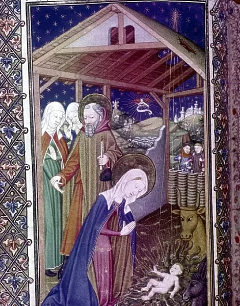 The Nativity. Book of Hours believed to have belonged to Henry VII and Henry VIII
