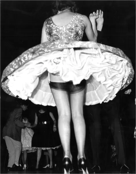 Dancing jive or jitterbug 1950s dance  /  dancing  /  party season  /  celebration  /  happy