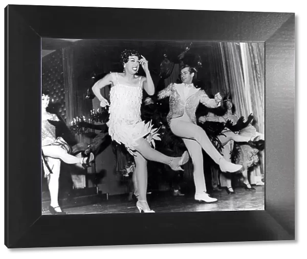 Josephine Baker in her new Revue Paris Mes Amours 1960 dance  /  dancing  /  party season