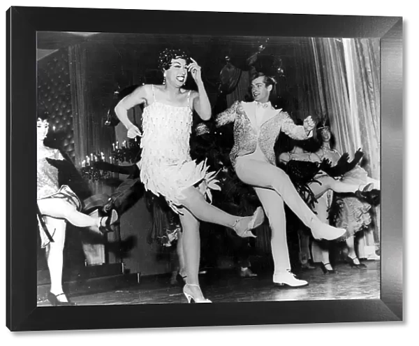 Josephine Baker in her new Revue Paris Mes Amours 1960 dance  /  dancing  /  party season