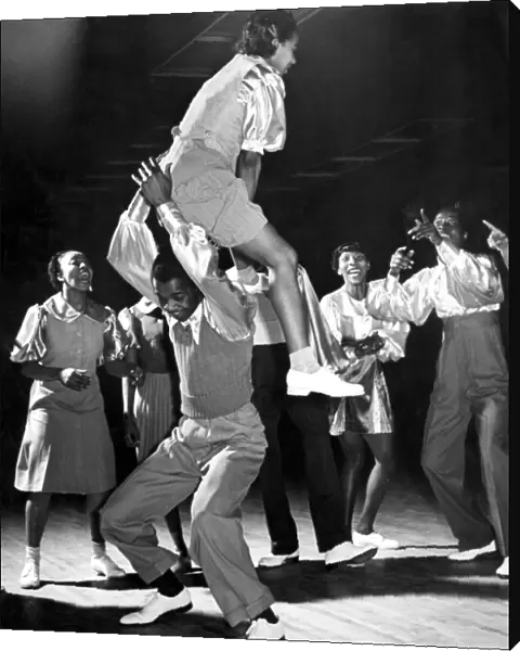 USA Harlem. The Savoy Club. The Lindy Hop dance by devotees of swing