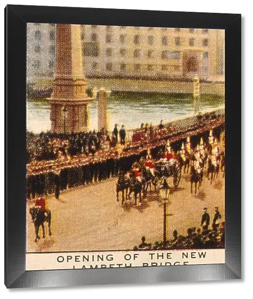 Opening the new Lambeth Bridge 1932 History of London - Vauxhall  /  Lambeth