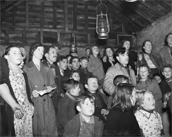 Gypsy childrens Sunday school in the cow shed in St Mary Cray