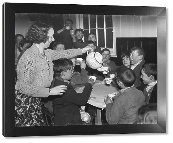 Gypsies childrens party, St Mary Cray. 19 January 1939 Travellers Romany Gypsy