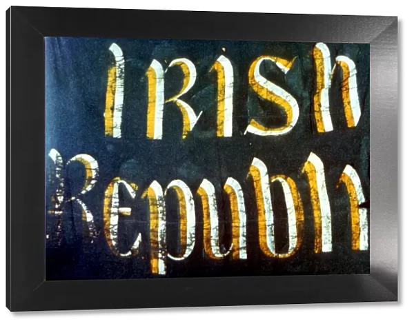 Irish Republic - Irish Easter Rising 1916 - one of the banners rputup on the GPO