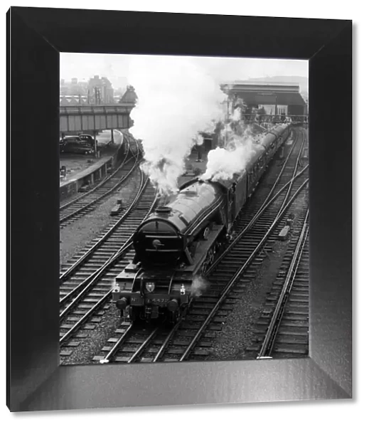 The Flying Scotsman steam train 1960s vintage stills archive picture library stock