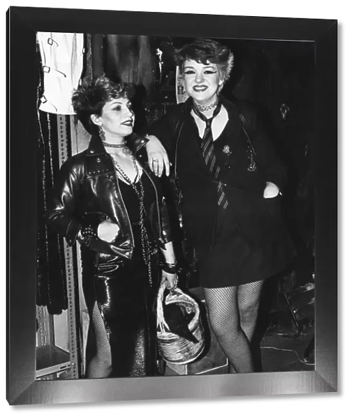 Punks - 1980s - fashion, women, punk, vintage stills photographic library archive 80s