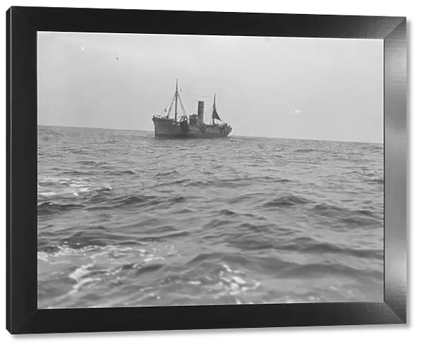 A Scarborough herring trawler in the north sea 1931 Fish where the fish are