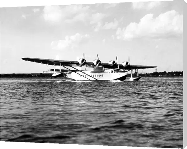 Sikorsky S42 giant seaplane flown by Colonel Lindbergh for Pan American Airways broke
