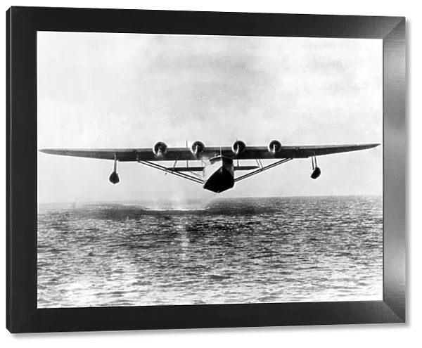 The giant Pan-American Airways flying boat the Flying Clipper, which a few weeks