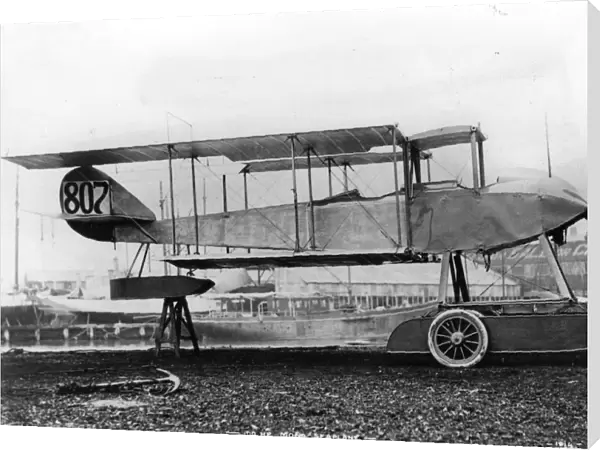 Sopwith folding - wing, two - seater seaplane with a 100 hp Gnome Monosoupape engine