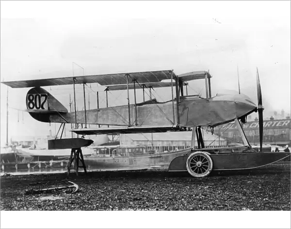 Sopwith folding - wing, two - seater seaplane with a 100 hp Gnome Monosoupape engine