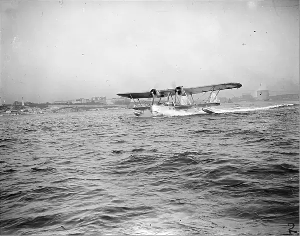 The longest formation flight ever undertaken by service unit, five RAF flying boats of number 204