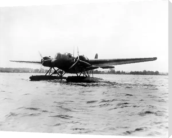 The new US Army seaplane bomber ready to take off at Langley Field, Virginia