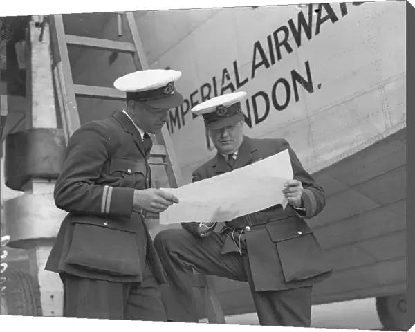 Captain A. S. Wilcockson (right) and First Officer G