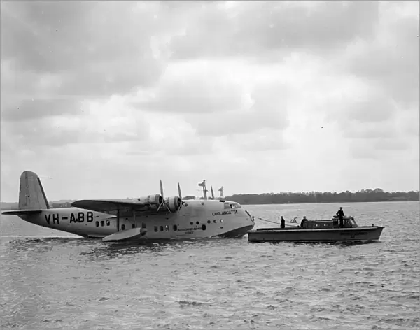 Southampton Imperial Airways flying boat Coolamgatta 1939