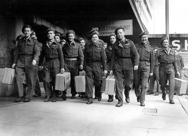1000 Class B have been released from the Army at Olympia, London. Among them are plumbers