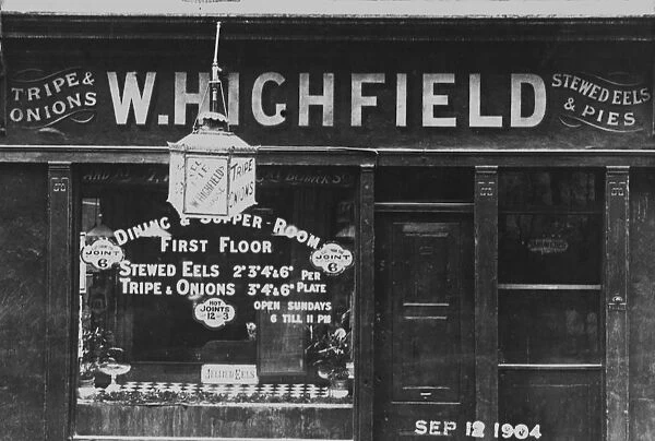 12 September 1904 W. Highfields Dining and Supper Room offered a cut from the joint for 6d