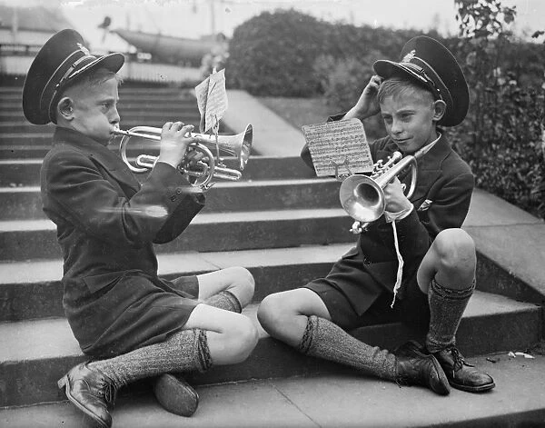 187 brass bands competing at Crystal Palace. 29 September 1934