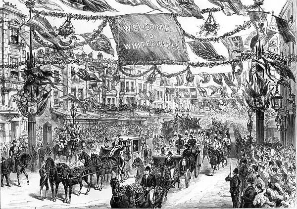 In 1887 the year of her Golden Jubilee Queen Victorias Visit to East End of London