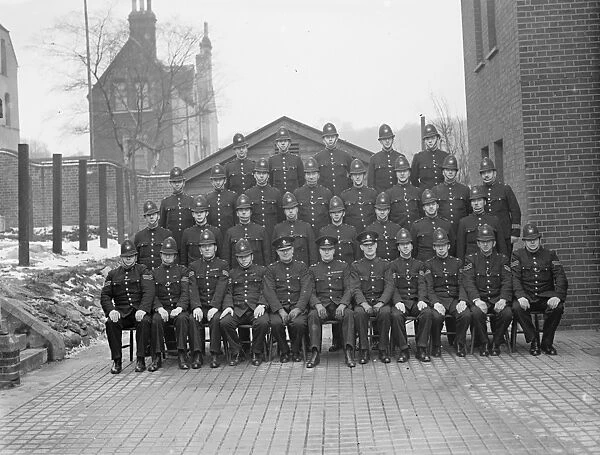 1940 Police squadron at Shooters Hill, Kent, England