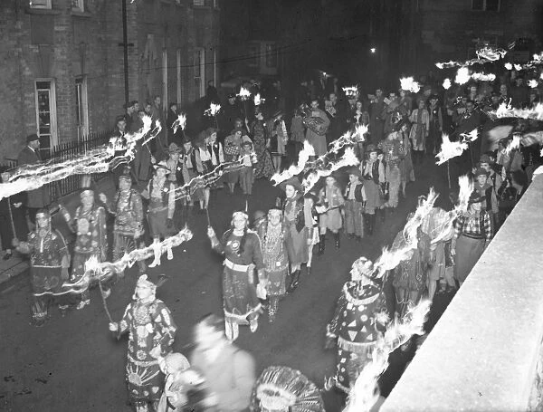 5000 torches were carried in procession at Lewes, Sussex, during the November fifth