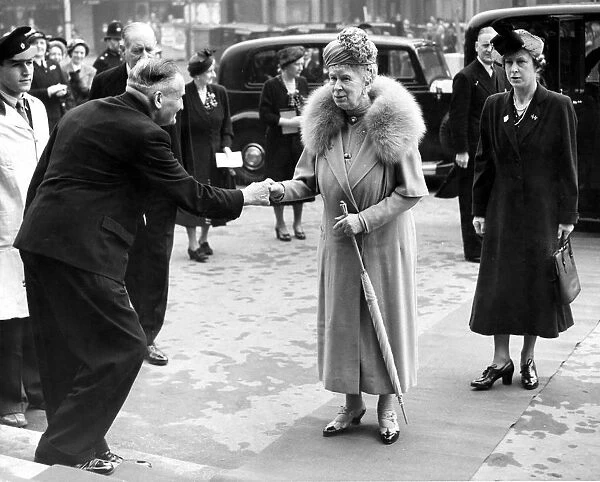 9 May 1950 Queen Mary at the Earls Court section of the British Industries Fair