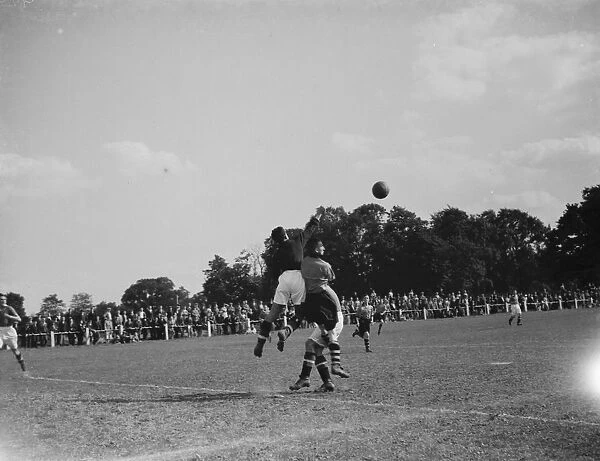 Action at the Bexleyheath football. 1937