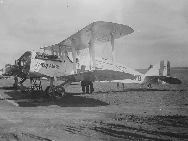 AN aerial ambulance belonging to the American red cross 18 October 1920