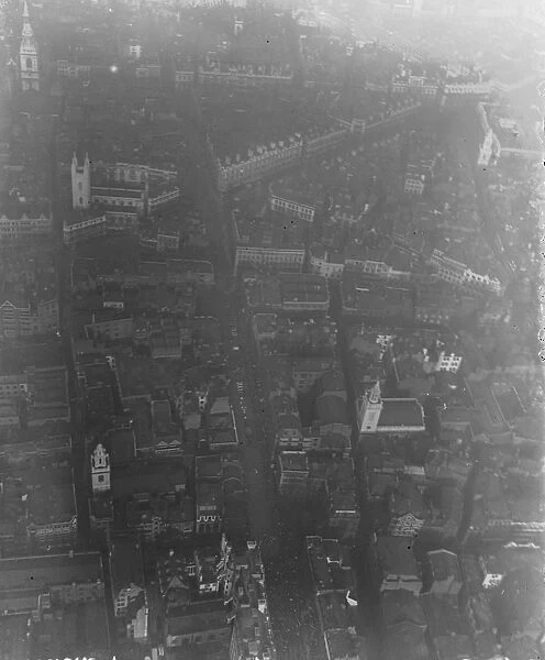 Aerial photo of London taken from airship R 22 1920