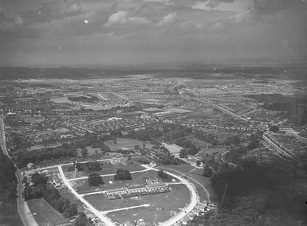 An aerial view of Bexleyheath and Barnehurst in Kent. 1939