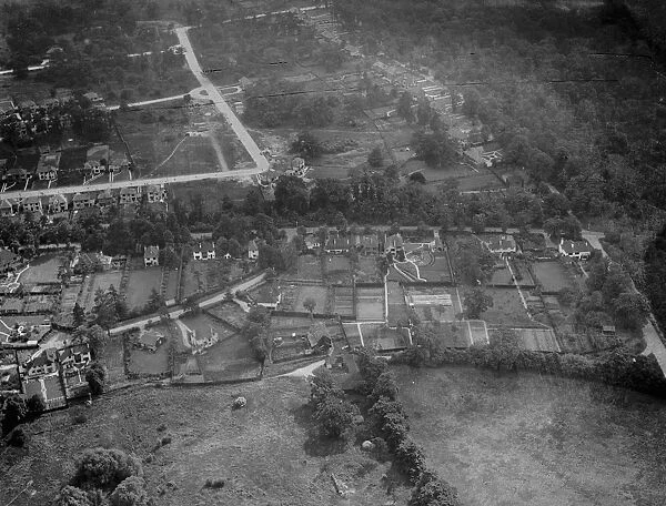 An aerial view of Chislehurst, Kent. 1939