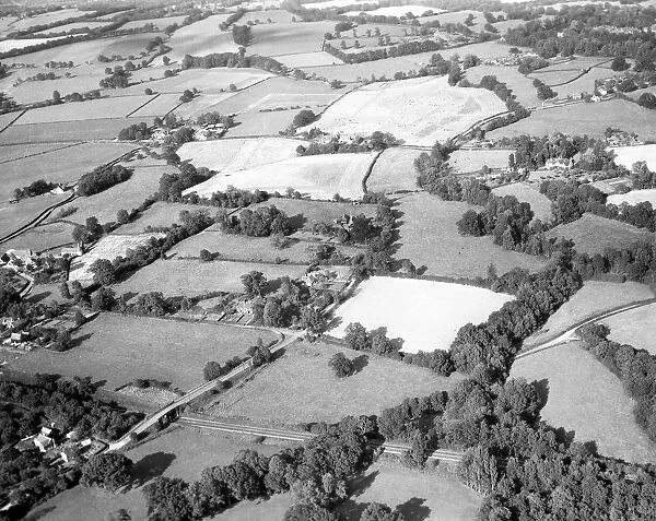 Aerial view of Drive Cottage, Hever, Kent, England 15 September 1962