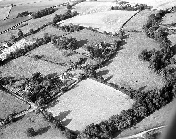 Aerial view of Drive Cottage, Hever, Kent, England 15 September 1962