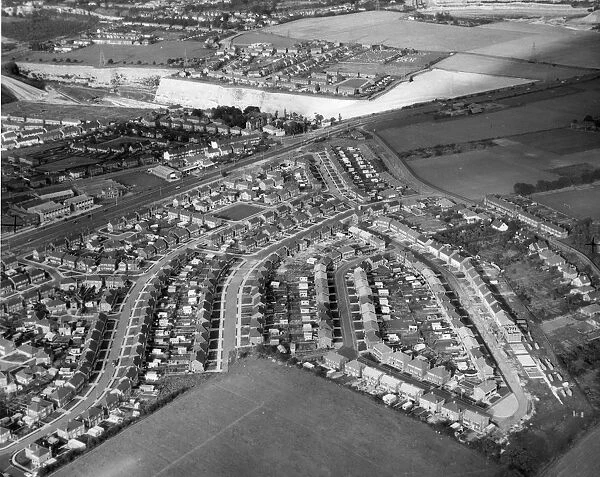 Aerial view of the Fleet Estate, Dartford, Kent 15 September 1962