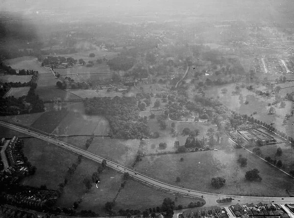 An aerial view of Kemmel estate in Sidcup, Kent. 1939