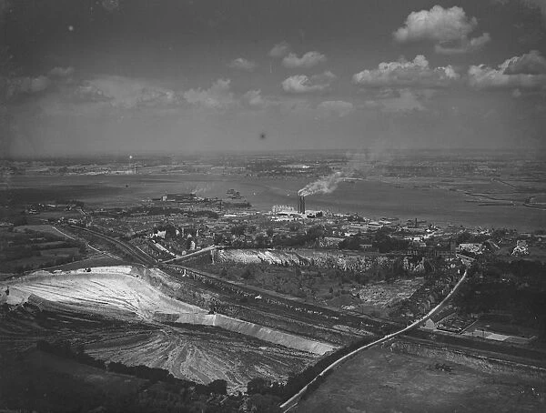 An aerial view of Stone in Kent. 1939