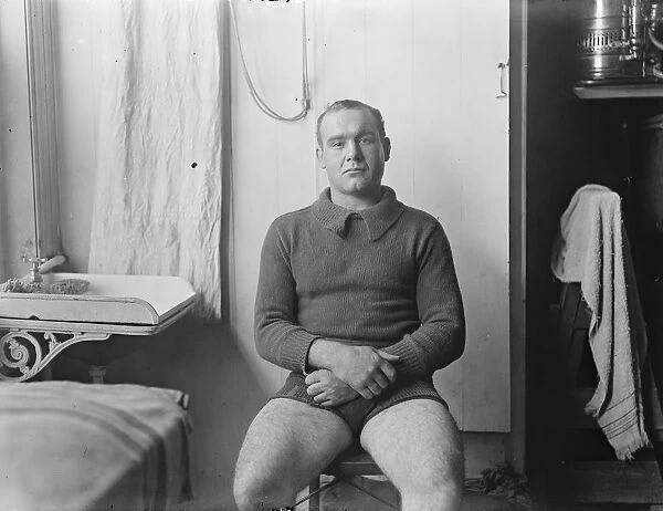 Albert Lurie, the official heavyweight boxing champion of France April 1914