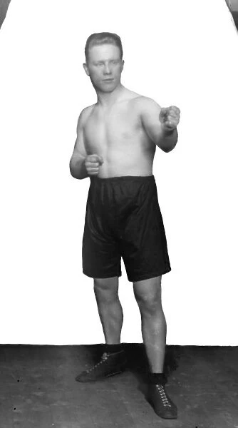 Albert Rogers in a sparring pose. 1925