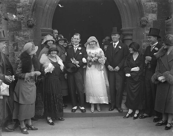 All Doctors wedding. Dr Margaret Howell was married to Dr J W Mann at Christ Church, Hendon