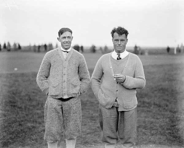 Amateur Golf Championship at Deal, Kent. Left to right; Francis Ouimet ( USA )