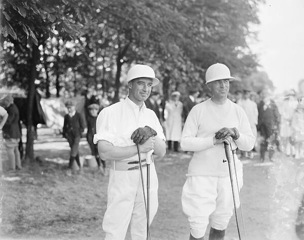 America Polo players Captain Devereux Milburn ( left ) and Stoddard 1921